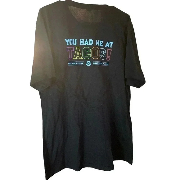 WILD BOBBY TACO BLACK TEE SIZE XL - Picture 2 of 2